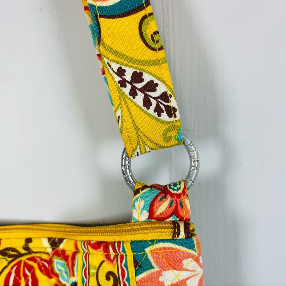 Vera Bradley Hipster Crossbody Bag Quilted Retired Yellow Provençal Floral Print - Picture 4 of 11